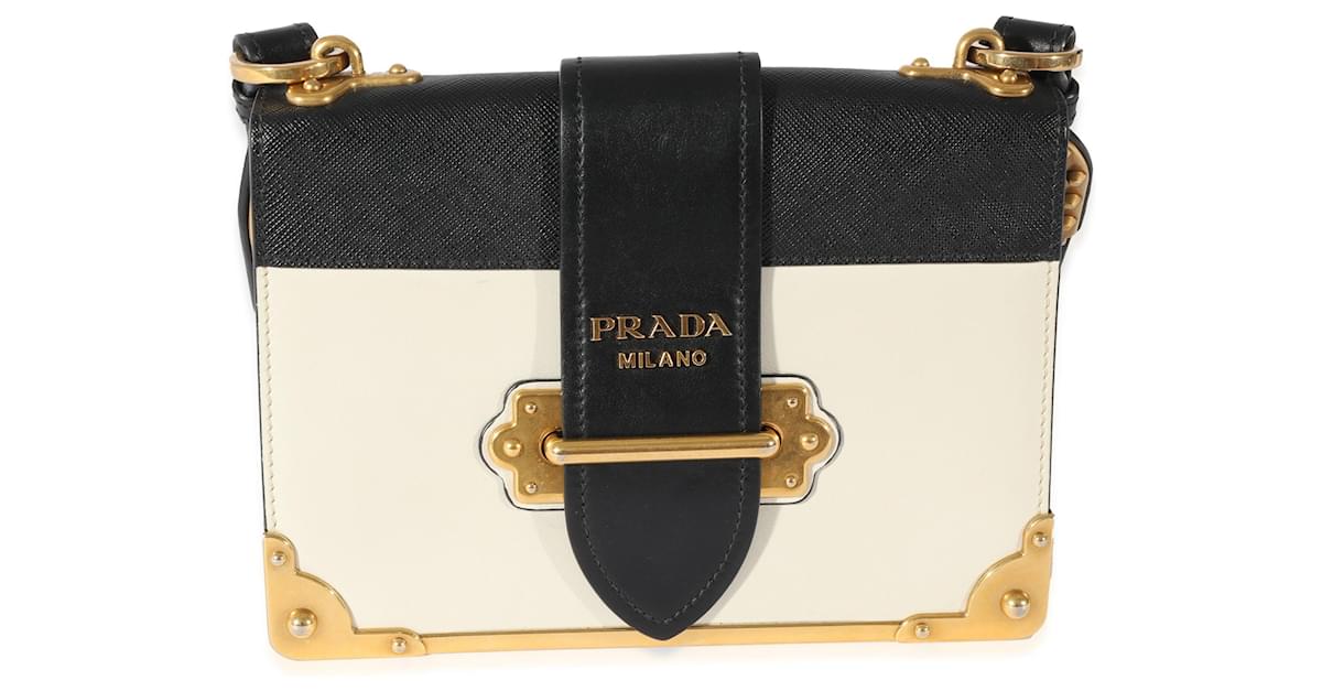 Prada White Leather Cahier Bag ref.741465 Joli Closet