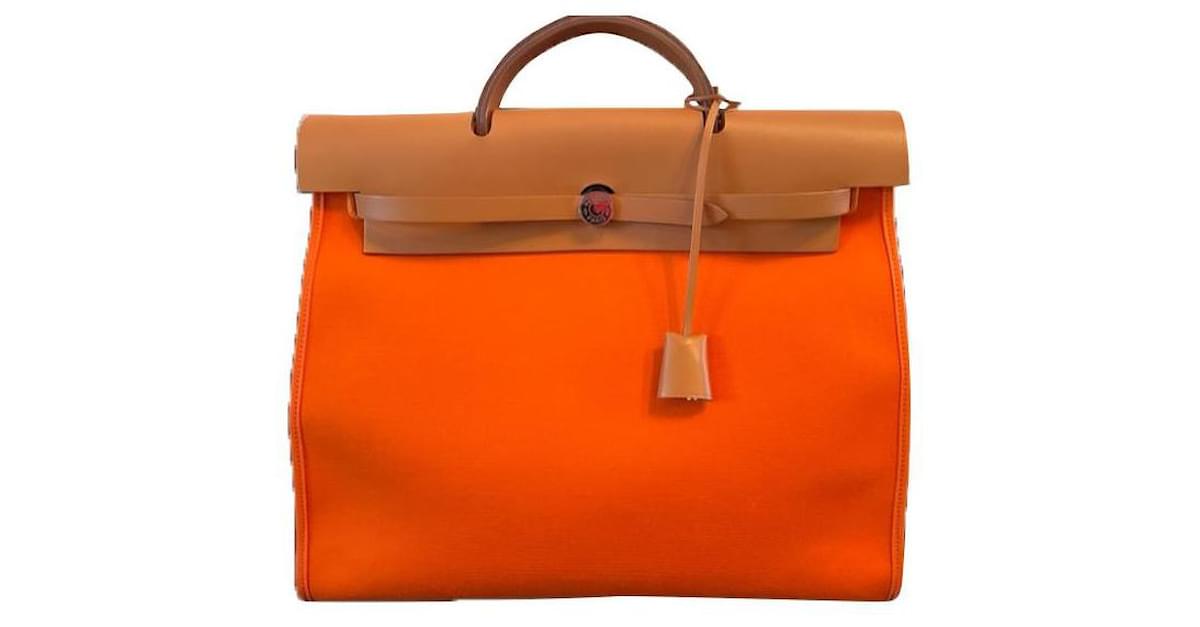 Hermès Herbag 39 Orange PHW