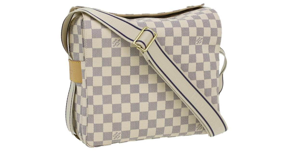 LOUIS VUITTON Damier Azur Naviglio Shoulder Bag N51189 LV Auth ar8516  ref.746164 - Joli Closet