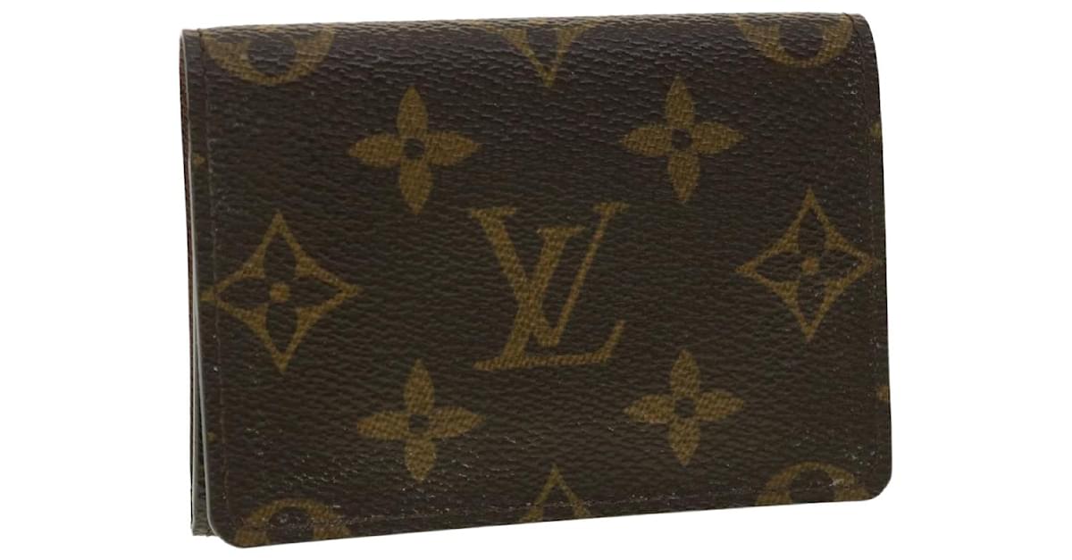 Louis Vuitton, Bags, Auth Louis Vuitton Monogram Enveloppe Carte De Visite  Card Case