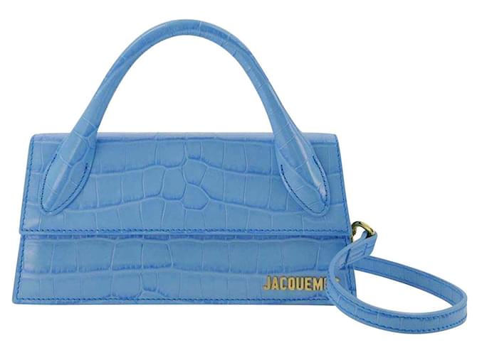 Le Chiquito Long Bag Jacquemus Blue Leather