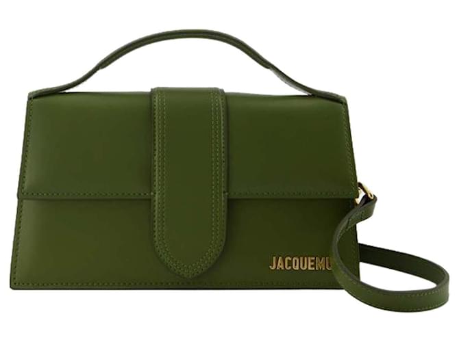 Le Grand Bambino Medium Goat Leather Crossbody - Acid Green