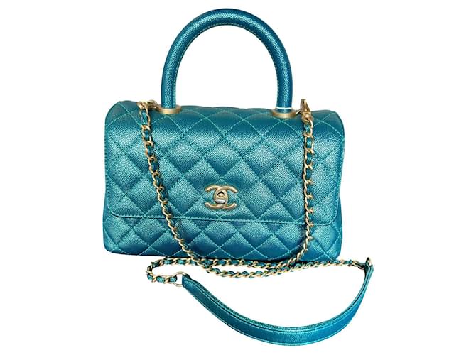 Coco Handle Chanel Small Coco Top Handle in Metallic