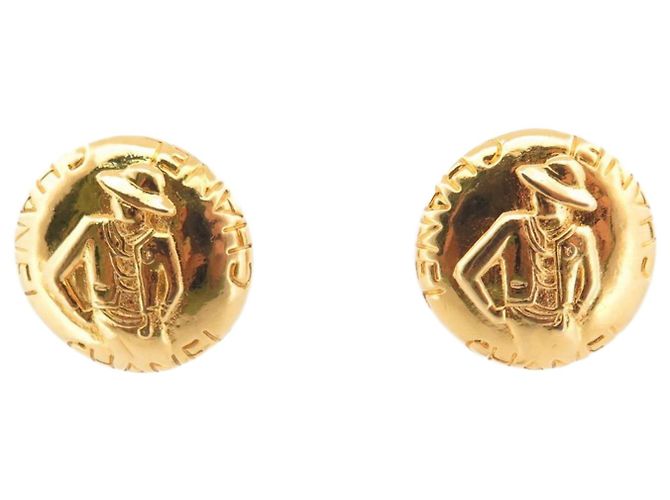 Boucles D'oreilles Clip Vintage Ciner En Métal Doré - Occasion, Style Ancien, Bijou De Couture, Pour Collectionneuses