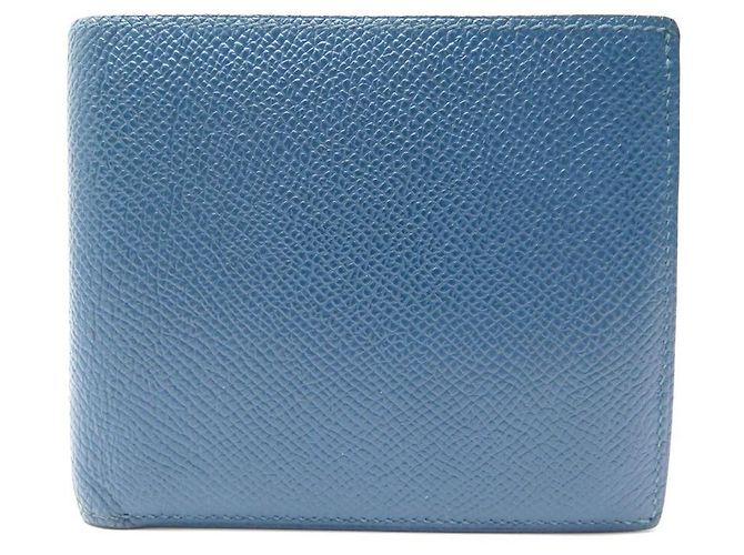 Portefeuille Compact Hermès En Cuir Epsom - Rose Azalée - Occasion Très Bon état