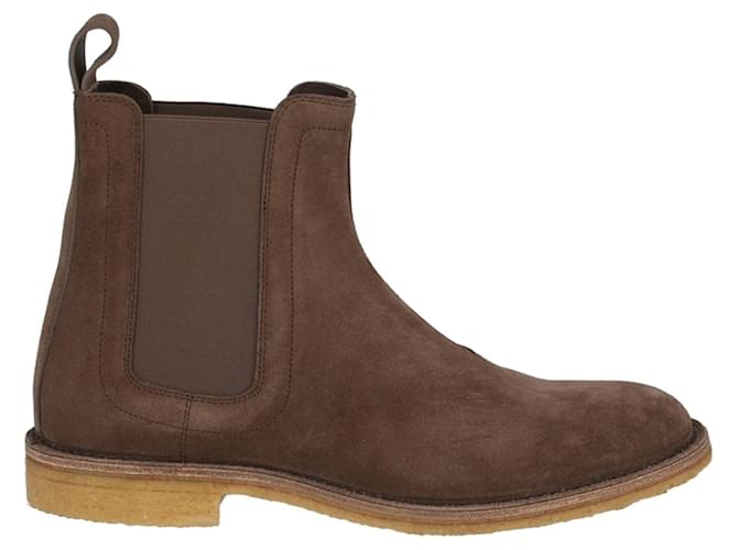 Bottega Veneta Suede Chelsea Boots Brown Joli Closet