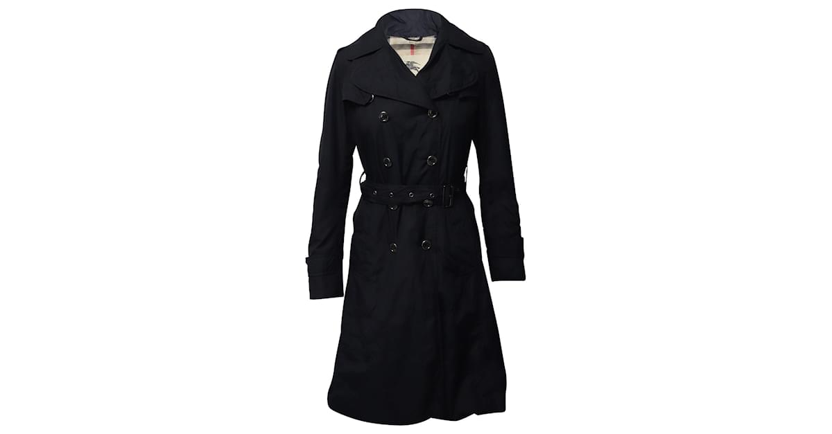 Burberry London Trench Coat in Black Cotton ref.752608 - Joli Closet