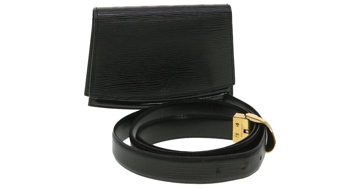 LOUIS VUITTON Epi Pochette Ceinture Waist Bag Black M52602 LV Auth 34153  Leather ref.753080 - Joli Closet