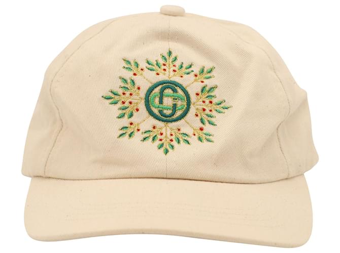 Casquette Blanche Casablanca 'Le Jeu' - Taille Unique En Coton