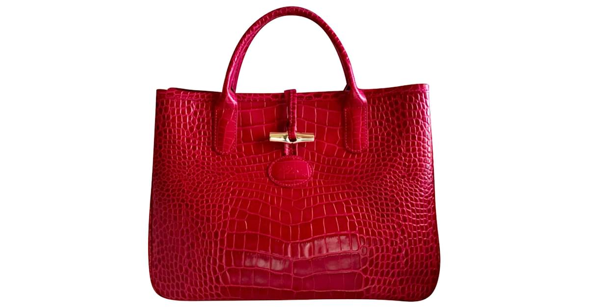 Sac longchamp 2024 roseau rouge