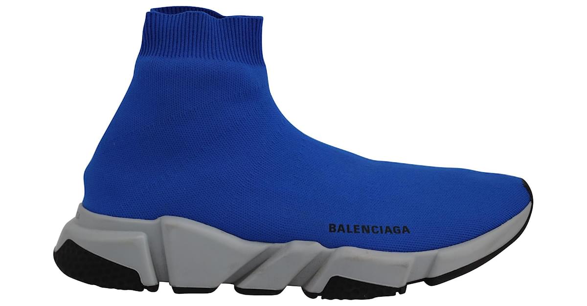 Balenciaga Speed Sneakers in Blue Polyester ref.755705 - Joli Closet