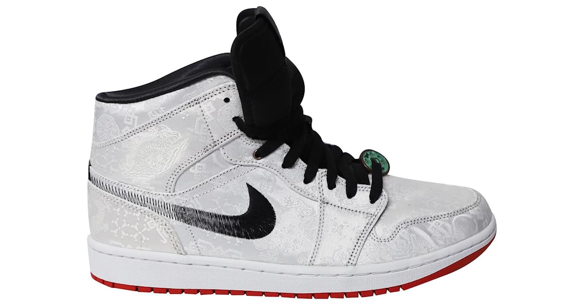Nike Edison Chen x Air Jordan 1 Mid “Fearless” CLOT in White