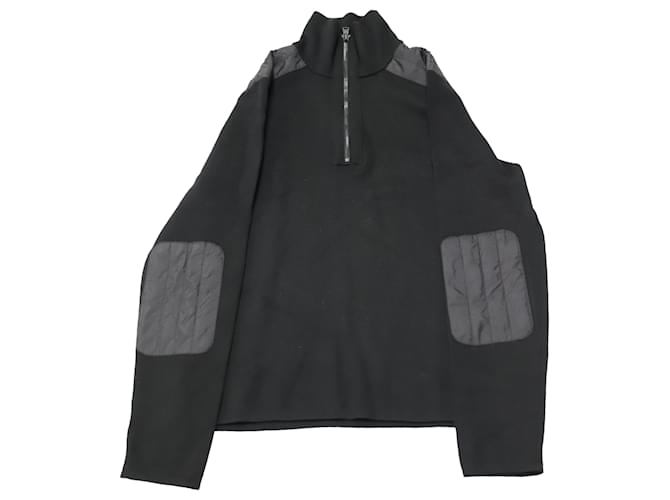 Pull Over Femme The Tailored Sportsman – Demi-fermeture éclair Noire – Taille L