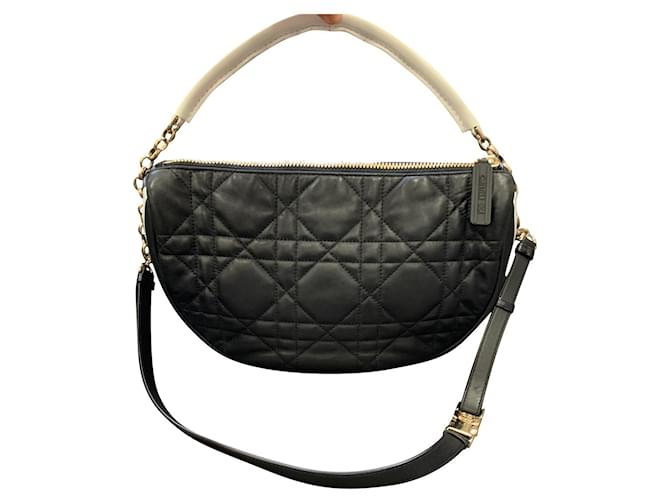 Dior Vibe Hobo Black Leather ref.757642 - Joli Closet