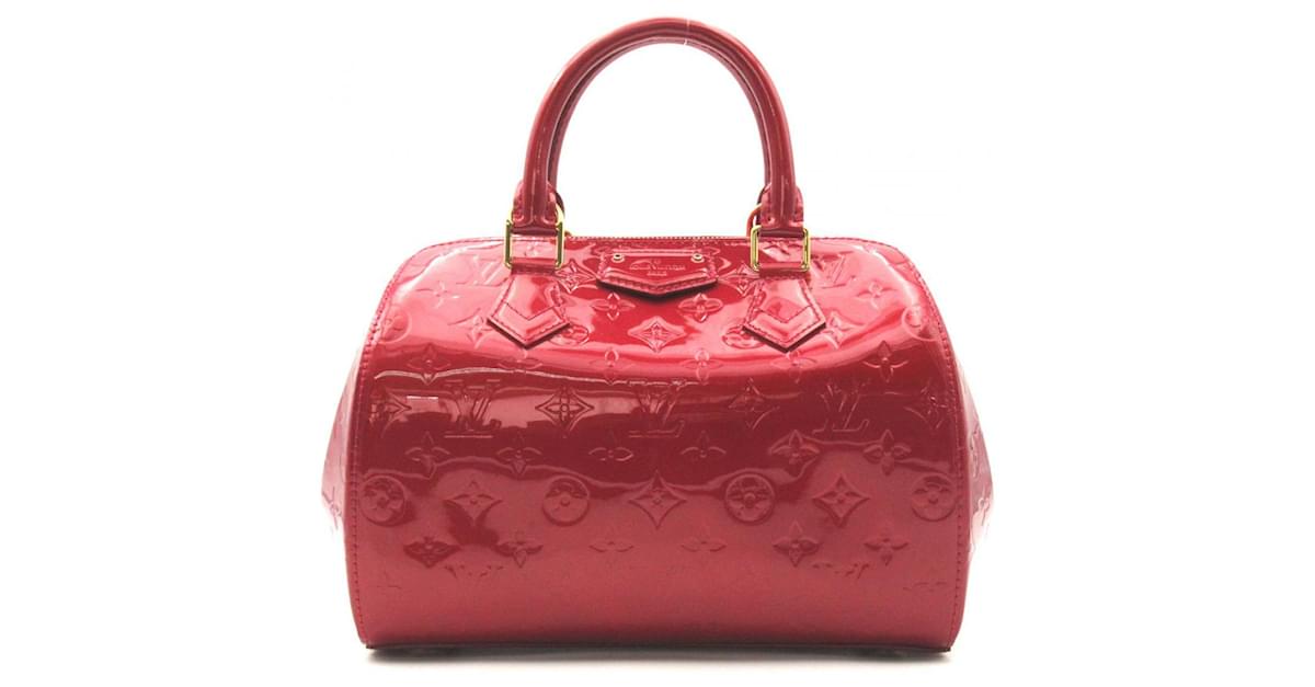 Louis Vuitton Monogram Vernis Wilshire PM M91723 Red Leather