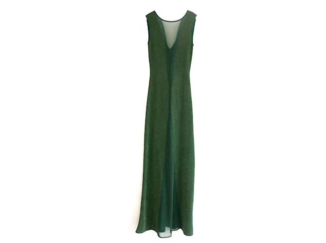 Missoni Green Lurex Maxi Dress Gown Rayon ref.JC762423 (Sold) - Joli Closet