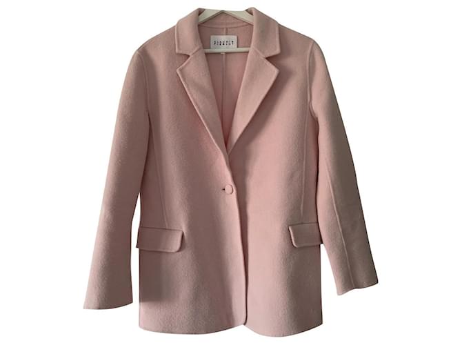 Veste Femme Claudie Pierlot 'Vérité' - Rouge Vif, Taille 40 (petit) - En Maille - Neuve Sans étiquettes