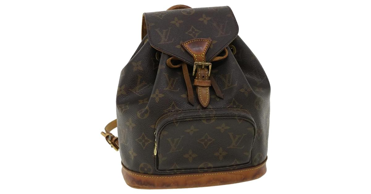 LOUIS VUITTON Monogram Montsouris PM Backpack M51137 LV Auth 34805