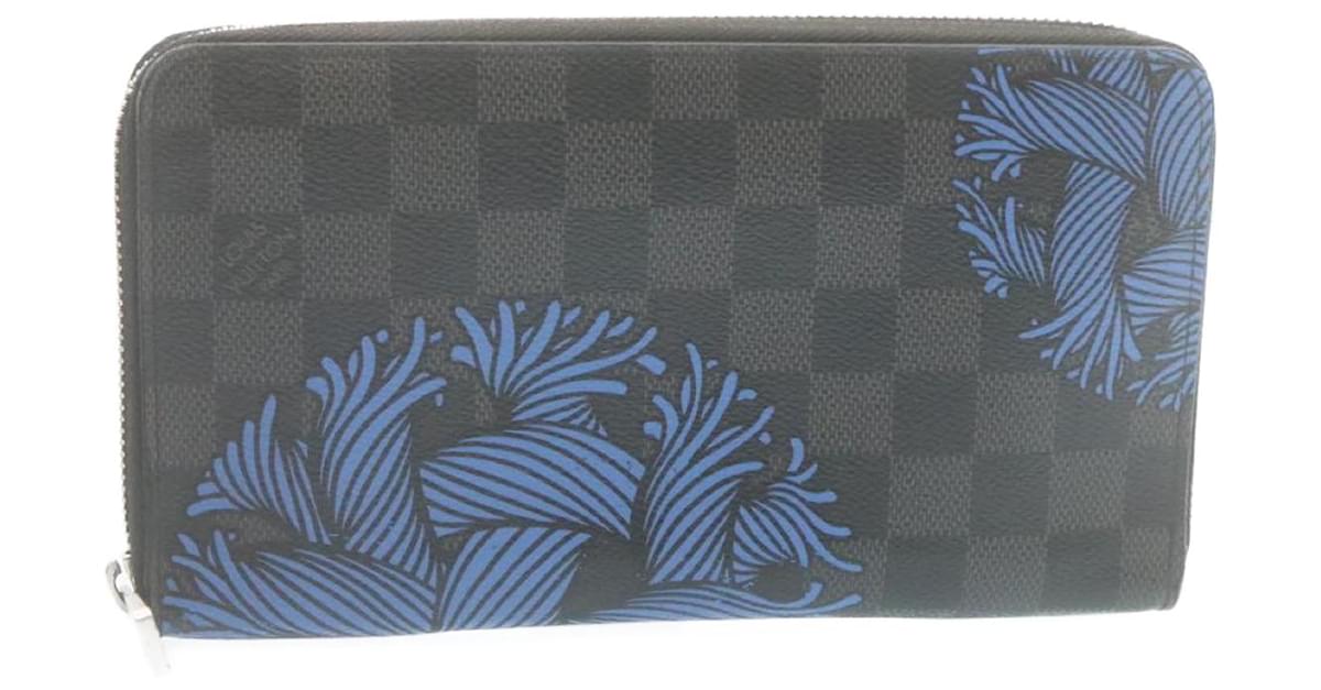 Louis Vuitton Zippy Organizer Wallet Christopher Nemeth Rope Damier  Graphite Blue Multicolor in Canvas with Silver-tone - GB