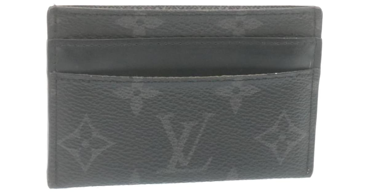 Louis Vuitton, Accessories, Louis Vuitton Monogram Eclipse Porte Cartes  Double Card Case M627 Auth 34687