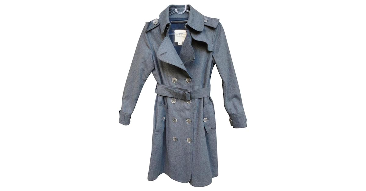 Thomas Burberry coat size XS Grey Cashmere Wool ref.772018 Thomas Burberry coat size XS Grey Cashmere Wool ref.772018