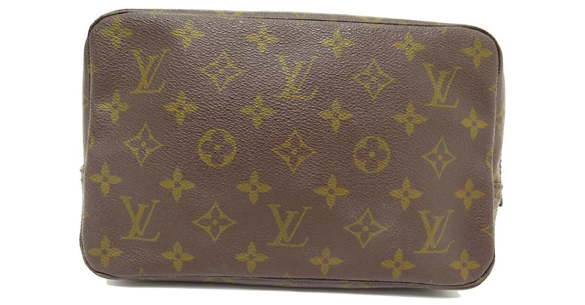 LOUIS VUITTON Toiletry Pouch Monogram Canvas Vintage Brown-US