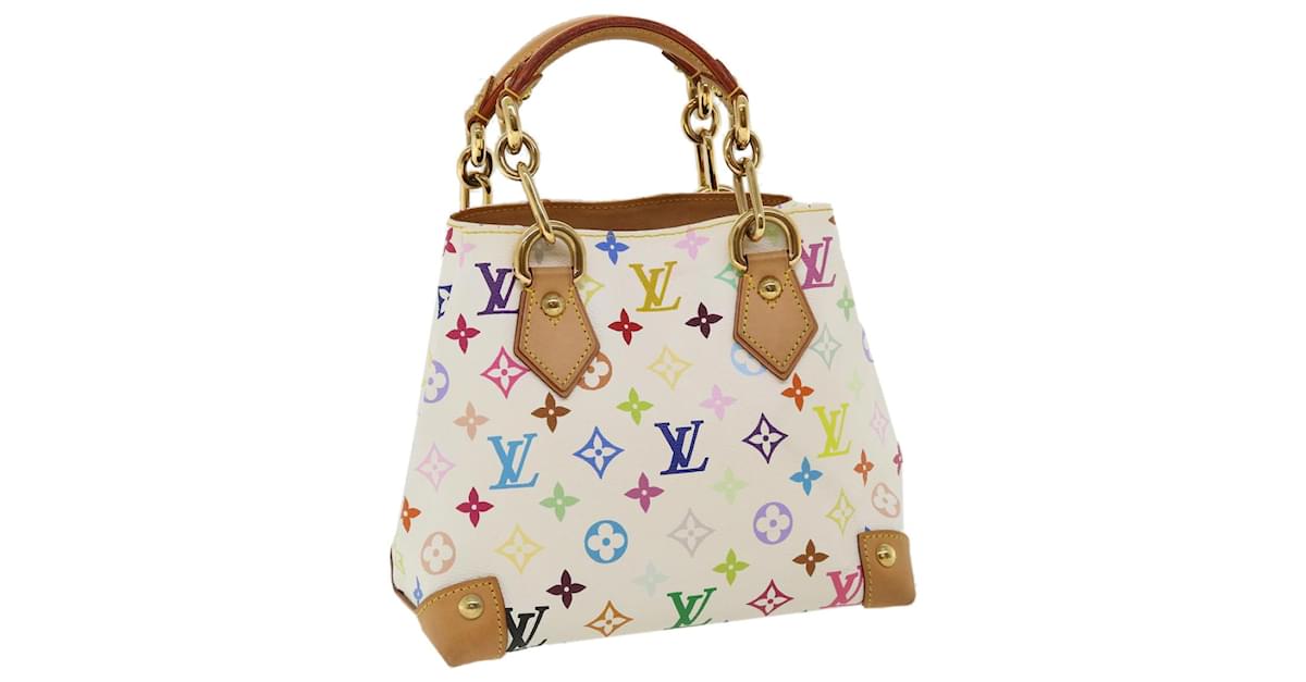 Auth Louis Vuitton Audra Monogram Multicolor Blanc M40047