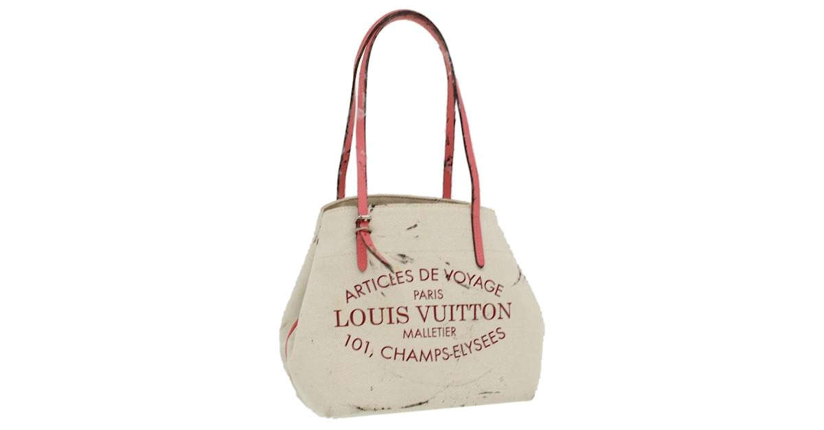 Louis Vuitton Women's Tote Bag Monogram Cabas Beige/Pink/White