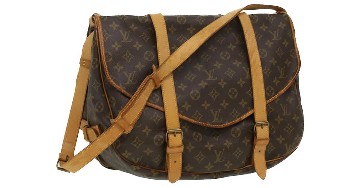 Louis Vuitton Monogram Saumur 43 Shoulder Bag M42252 LV Auth