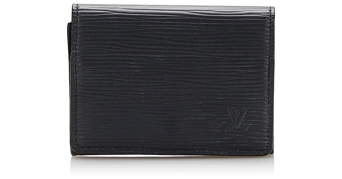 Louis Vuitton Enveloppe Carte De Visite Epi Noir Black in Leather with  Silver-tone - US