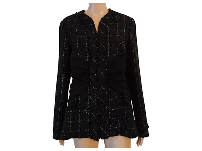 CHANEL cotton No color jacket outer white 38