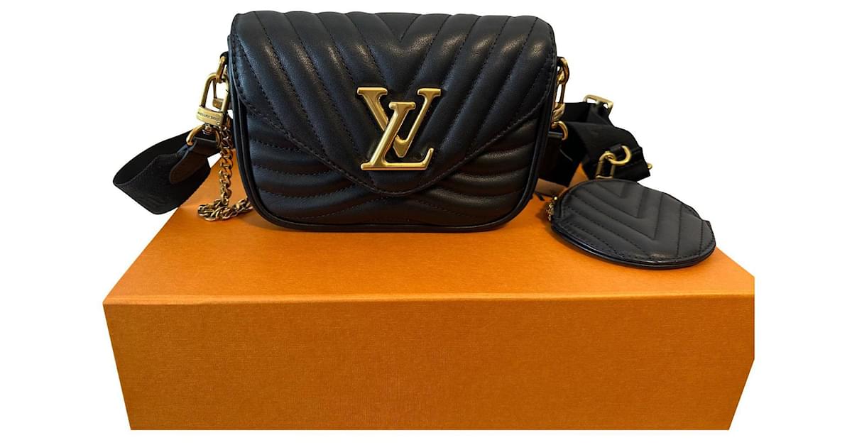 Multi-pochette new wave leather crossbody bag Louis Vuitton Black in  Leather - 20270358