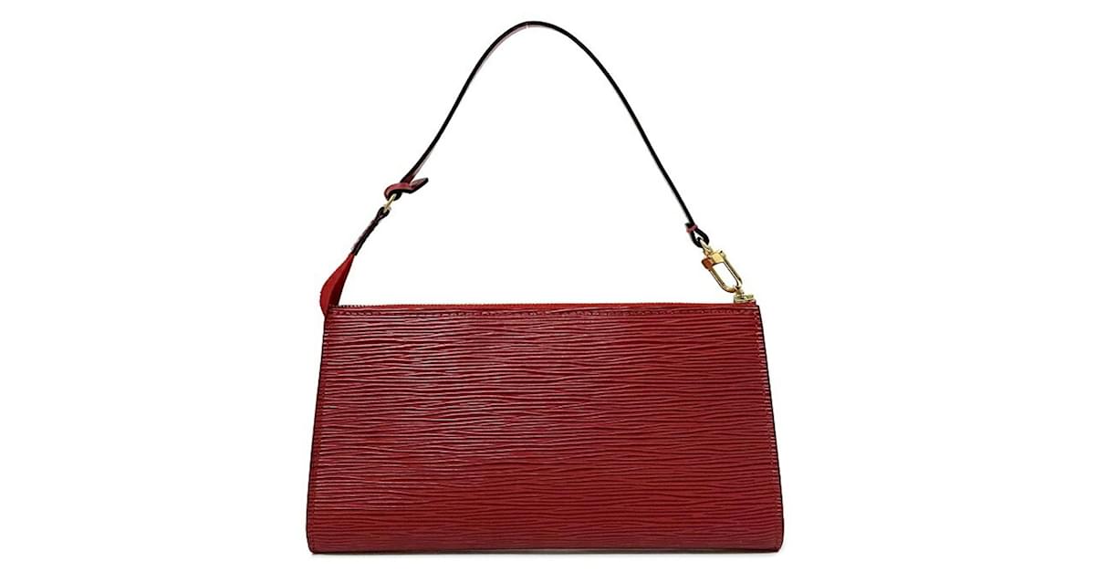 Louis Vuitton Pochette Accessoires Red Leather ref.780903 - Joli Closet