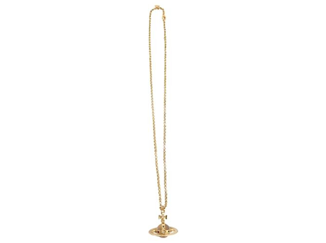 Collier pendentif orbe doré Vivienne Westwood ref.781700 Joli Closet