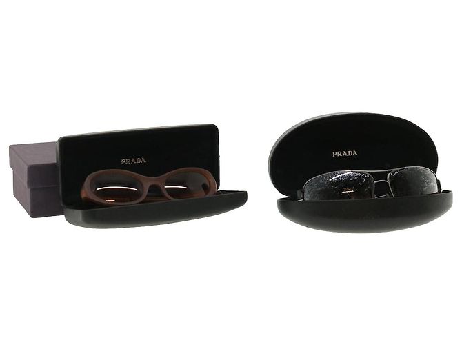 Prada Brown Sunglasses with Black Case Prada PR 17WS S (49 - 20) with Brown lenses and Black frame  main image 3