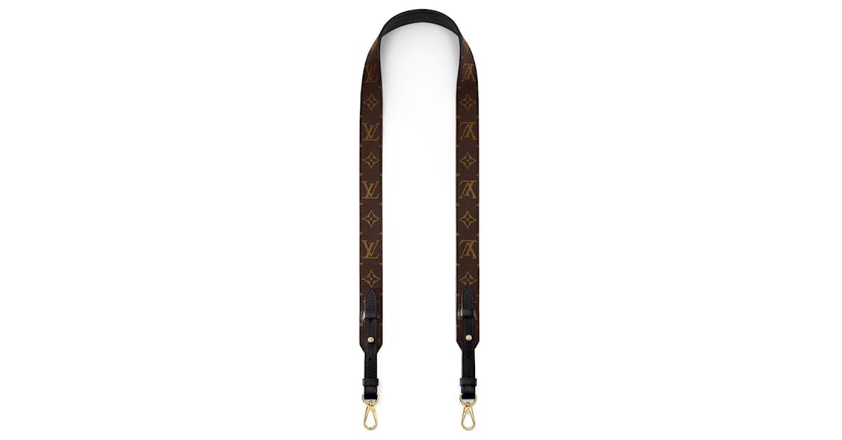 Louis Vuitton Monogram/Silver bag strap Brown Leather ref.805996