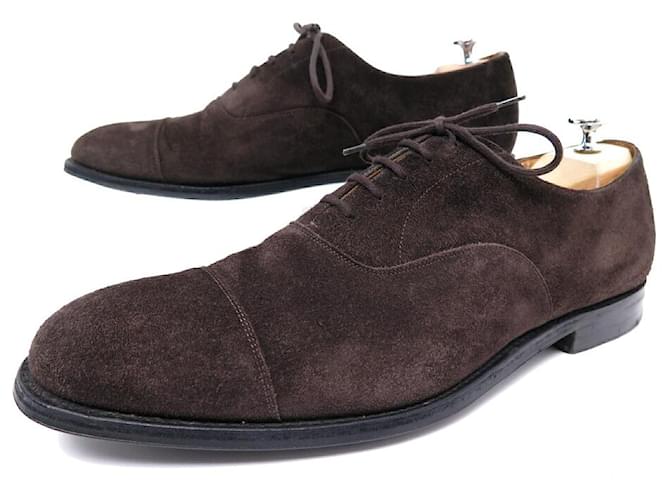 CHURCH'S CONSUL SHOES 173 EEB003 11F 45 BROWN SUEDE ORANGE