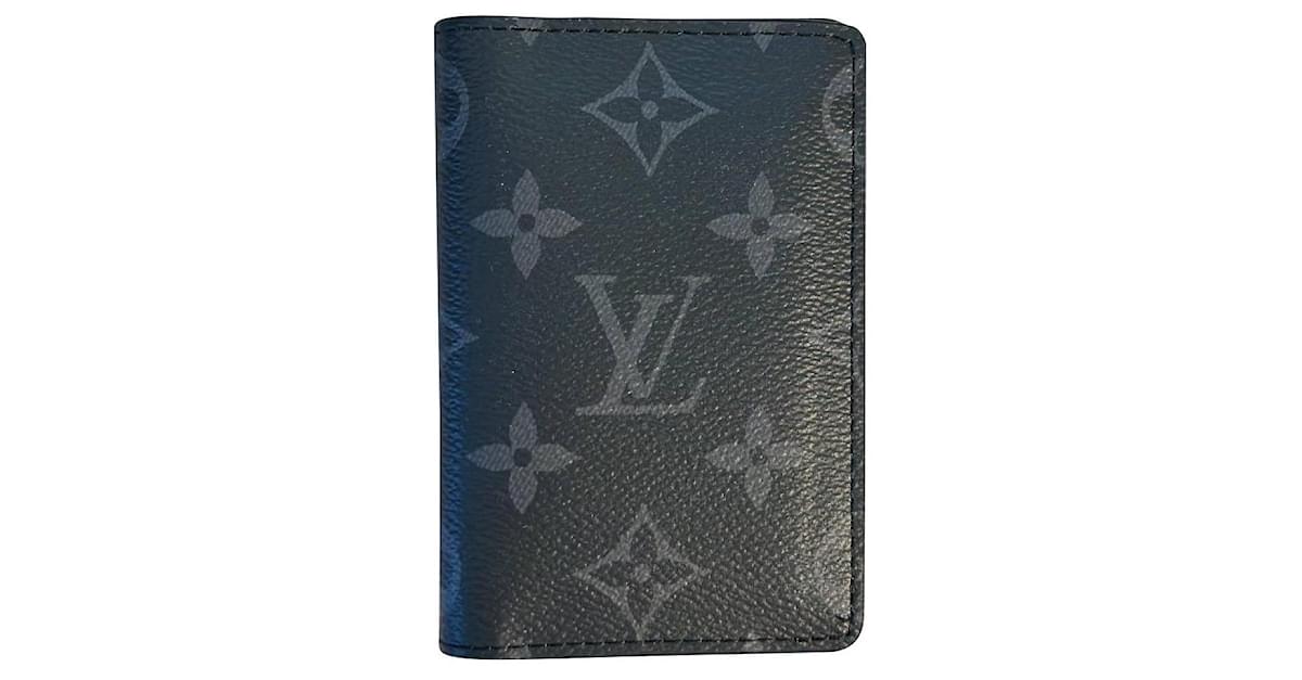 Louis Vuitton Lv Organizer Monogram Eclipse black card holder Cloth  ref.785697 - Joli Closet