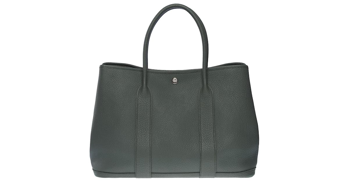 Hermes Garden Party 36 Tote Bag In Green Almond Negonda Leather