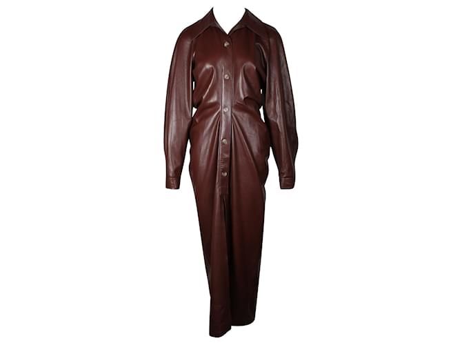 chinese dress ladies NANUSHKA vegan leather midi dress – Uberchique main image 0