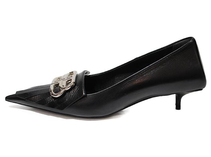 Balenciaga Heels Black Leather Joli Closet