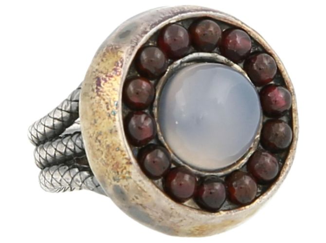Bague Plaquée Or Jaune Et Noir Avec 3 éléphants Incrustés - Taille 55 - Neuf Sans Emballage