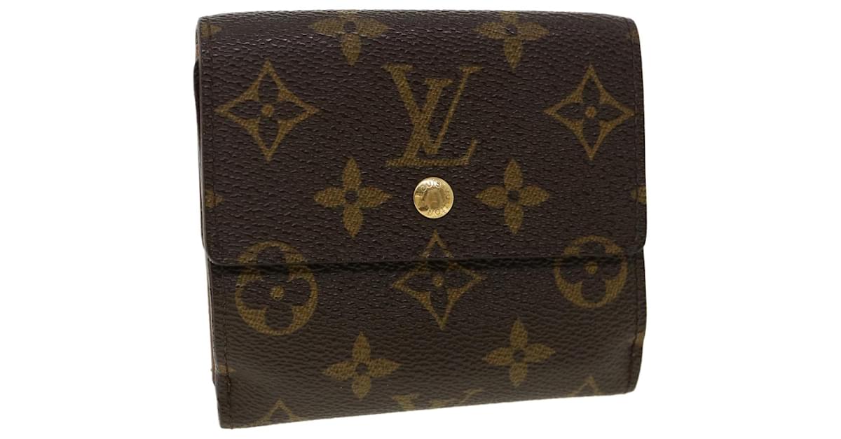 LOUIS VUITTON Monogram Portefeuille Elise Wallet M61654 LV Auth fm2030