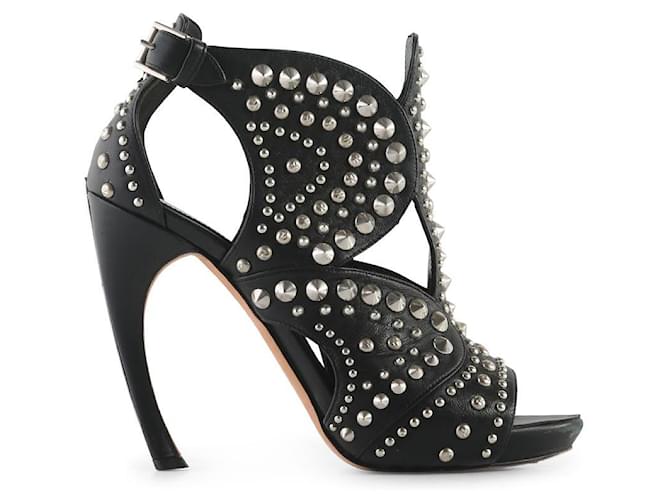 サンダル・ミュール Alexander Mcqueen Mirror-Effect Faux Leather Sandals Alexander McQueen Faux-leather sandals Alexander McQueen
