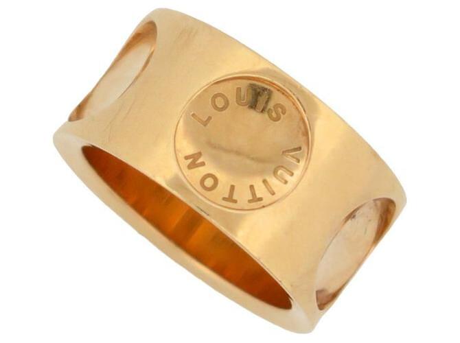 BAGUE LOUIS VUITTON CLOU CREUX GM Q9108K T49 OR JAUNE 18K 12.9GR GOLD