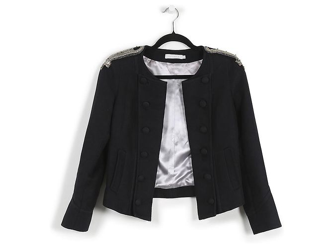 Veste Softshell Sandro Paris à Capuche - Noir Taille XL - Occasion Très Bon état