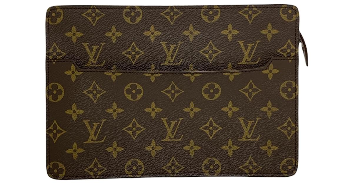 Louis Vuitton Men's Pochette Brown Cloth ref.793638 - Joli Closet