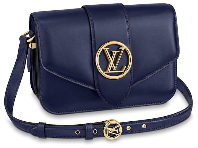 Louis Vuitton LV Pont 9 navy new Blue Leather ref.793742 - Joli Closet