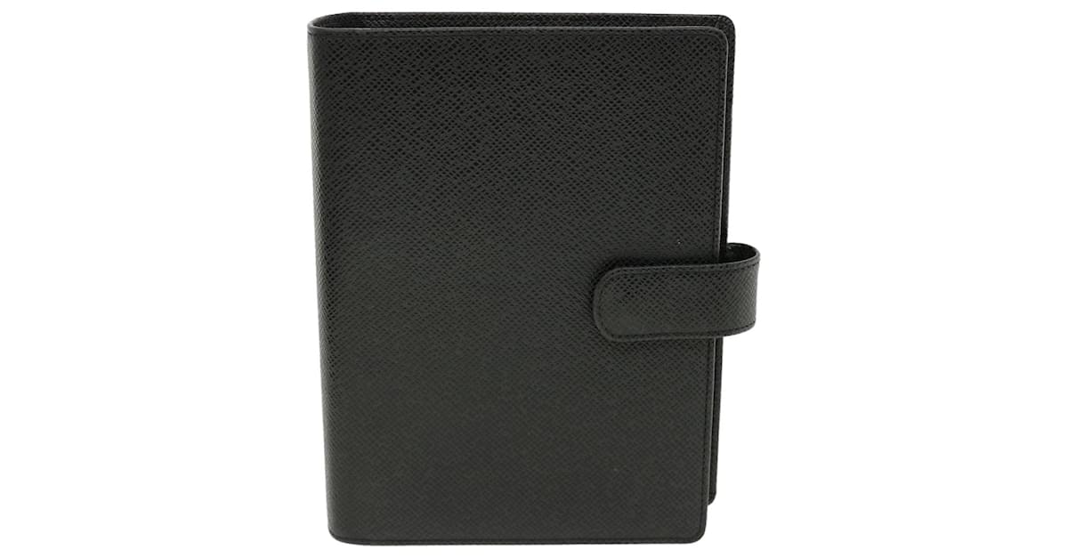 Louis Vuitton Agenda Cover Black Leather ref.793819 - Joli Closet