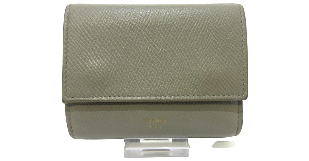 Celine Strap Leather Compact Wallet